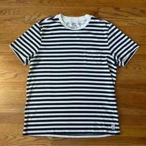 M. Nii Striped Black and White Men's Tee